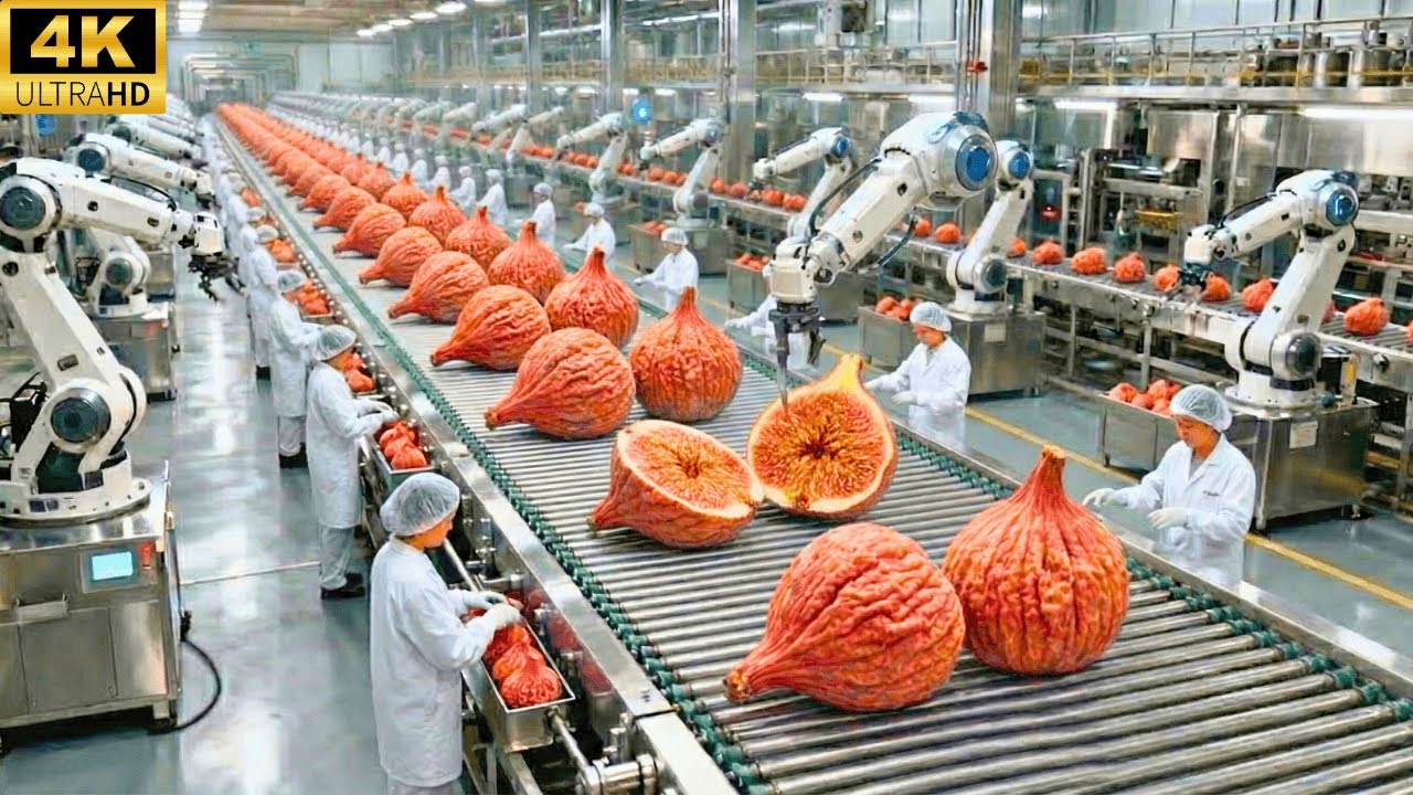 Giant Freeze-Dried Fig: Modern Mass Production & Food Engineering