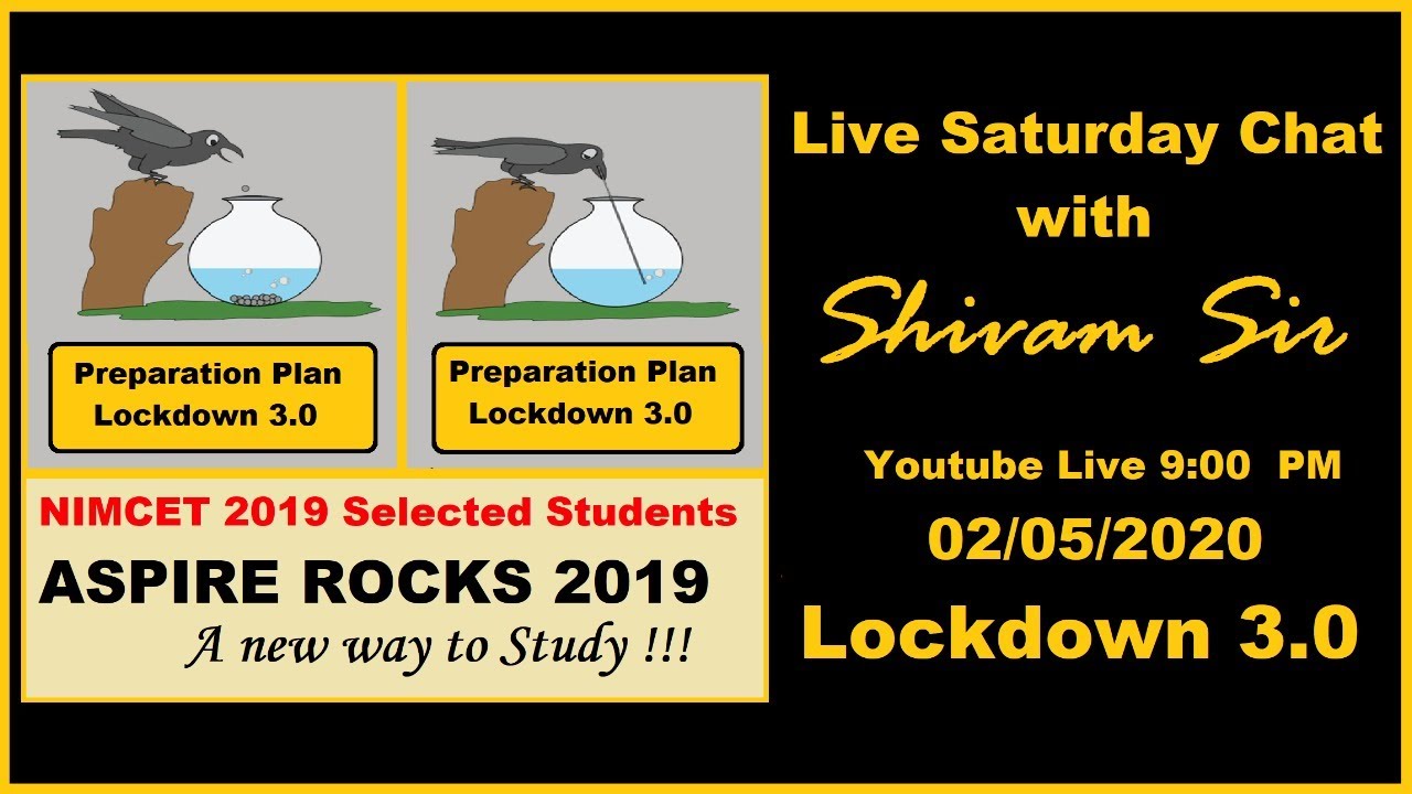 Saturday Chat with Shivam Sir - MCA Coaching