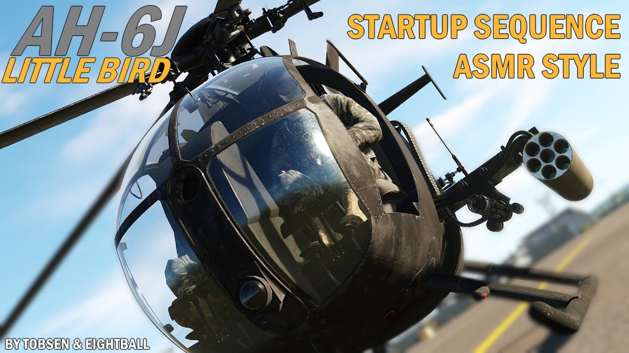 DCS: AH-6J Startup Sequence - ASMR Style