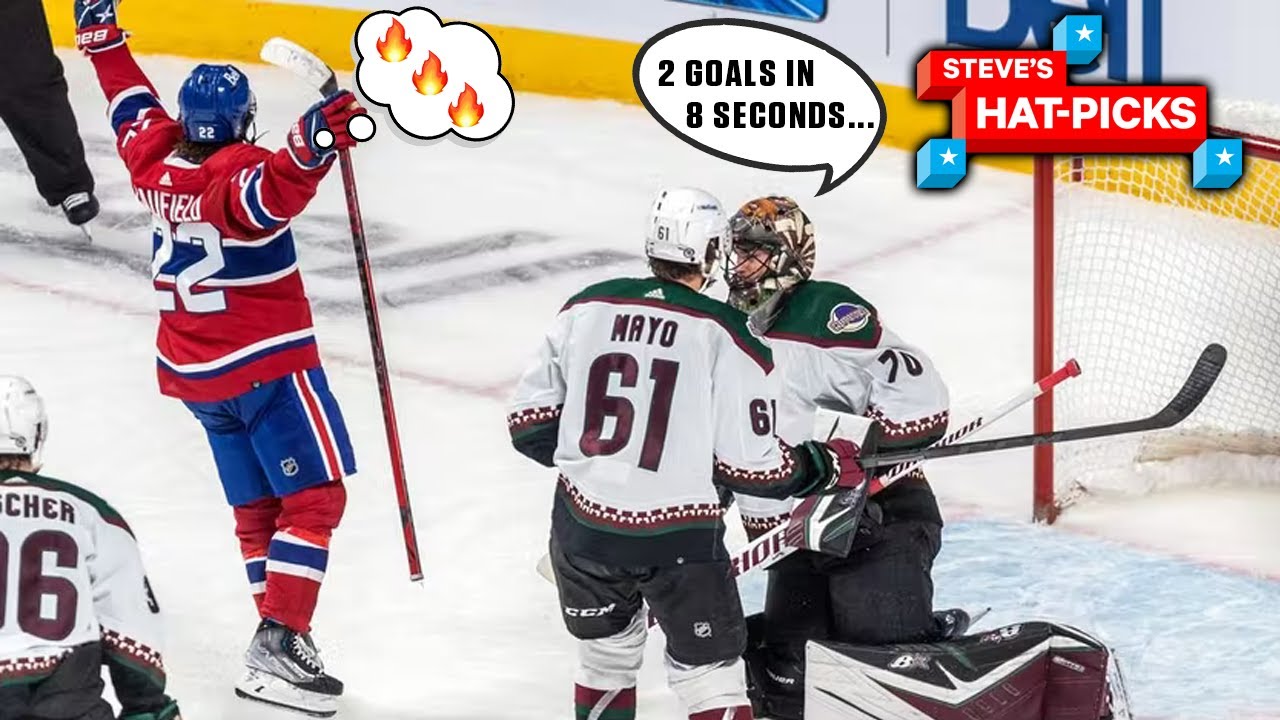 NHL Plays Of The Week: Goal Caufield Strikes Again! | Steve's Hat-Picks
