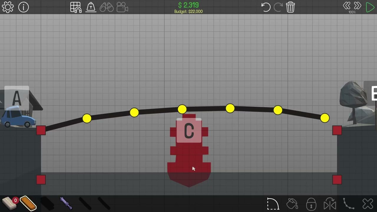 Poly Bridge [PC] - Stage 1-9 | $6.782 | No Breaks | v1.1.1