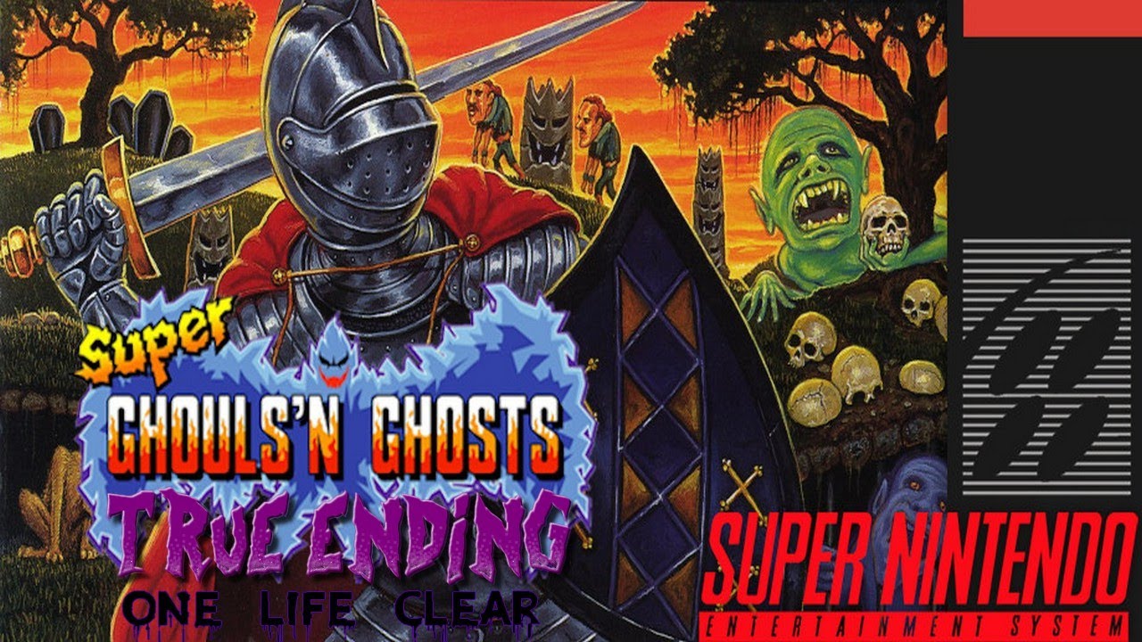 Super Ghouls 'N Ghosts - No Death Playthrough [True Ending Professional] - SNES Classic Gameplay