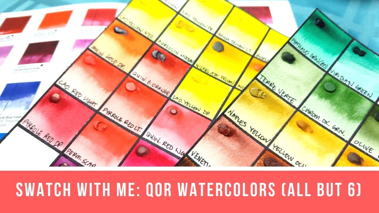 Swatch with Me: QoR Watercolors (Live Stream)