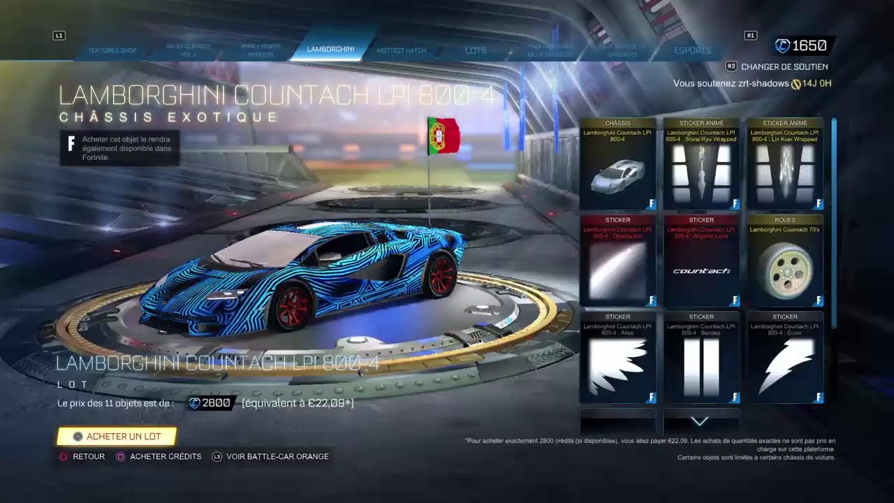Shadows decide de ce meilleure dans Rocket league  sur ps4 fin du live 00h30  Team ZRT