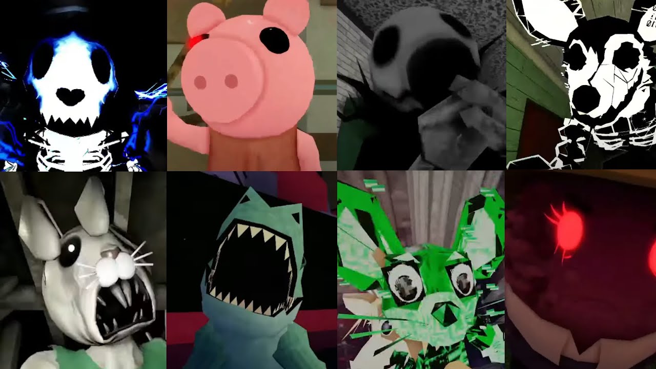ROBLOX PIGGY ALL JUMPSCARES (PIG 64 PART TWO)