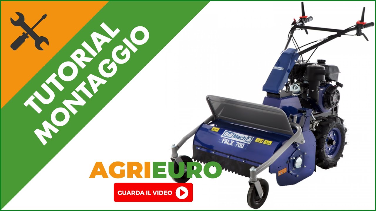 Trinciaerba a martelli falciatutto semovente BullMach FALX 700: montaggio