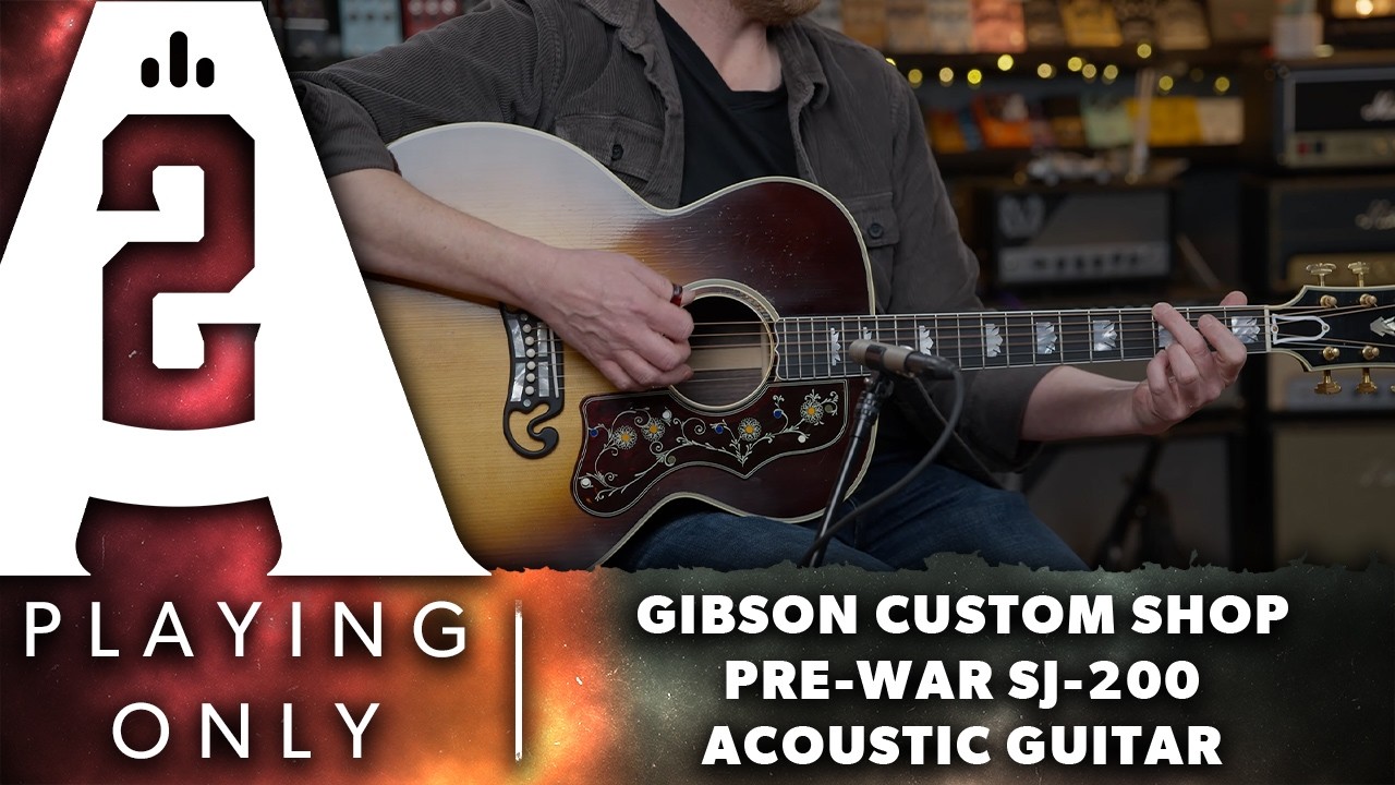 Gibson Custom Shop Pre-War SJ-200 Acoustic Guitar - Playing Only Demo