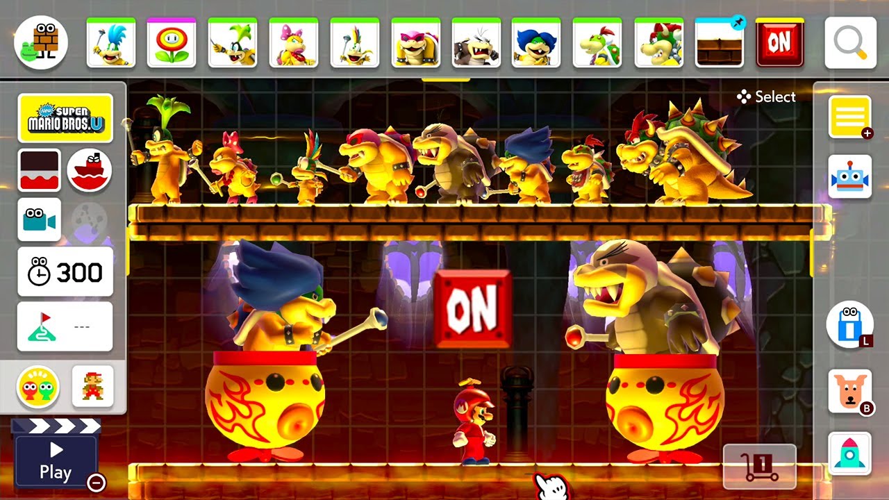 Super Mario Maker 2 - All Bosses Course Maker Experiment!