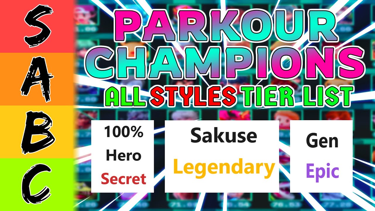 Parkour Champions Styles Tier List (January 2026) | Roblox Best S Tier 100% Hero & Zaruto!