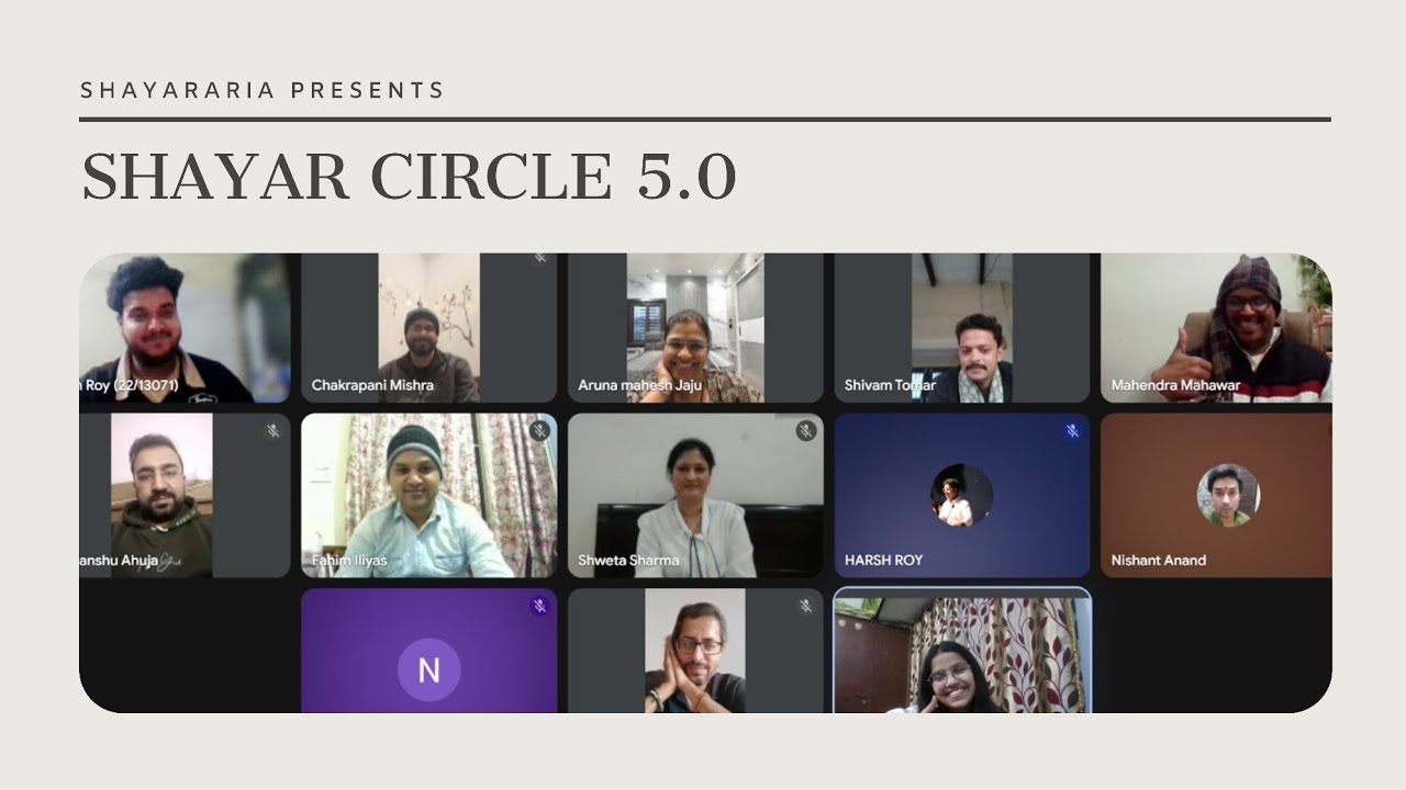 Shayararia 5.0 | Online Open Mic | Poetry • Shayari • Stories • Music