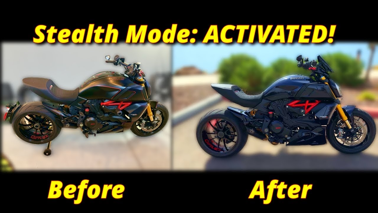 Goodbye Red Pinstripes! My Diavel 1260s Gets a New Look!!!