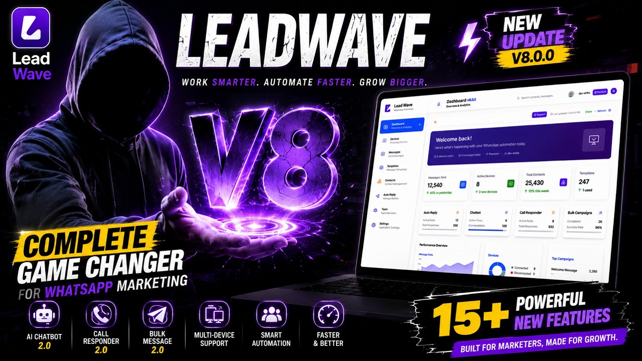 🔥LeadWave V8 0 Latest Update Latest version leadwave download #leadwave
