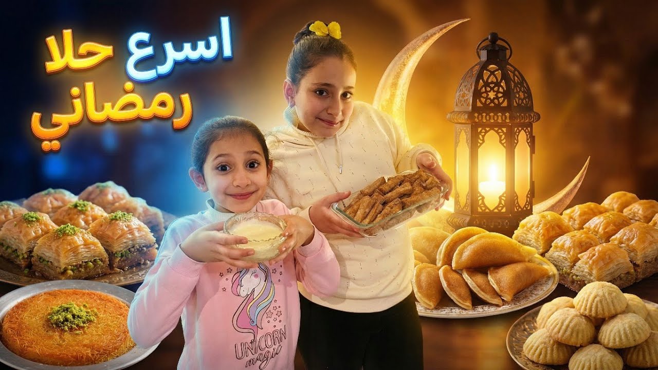 اسرع حلا رمضاني مع اليانا والين 😋