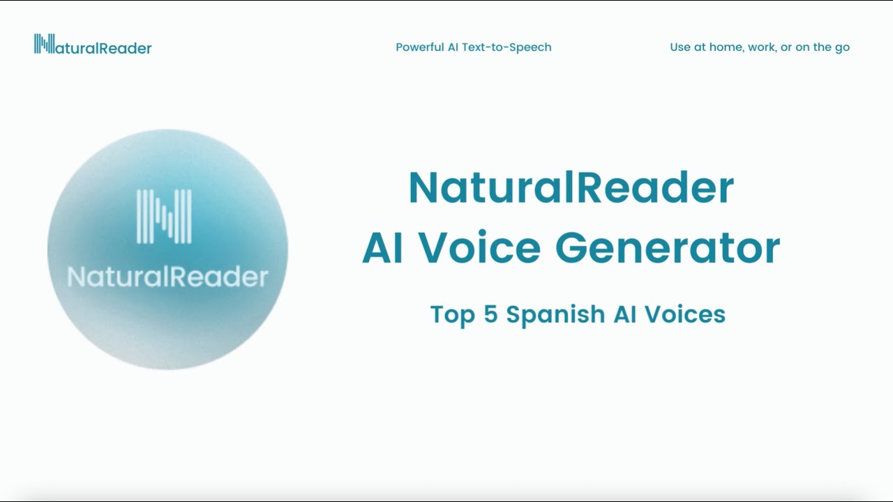 Top 5 Spanish AI Voices in NaturalReader AI Voice Generator
