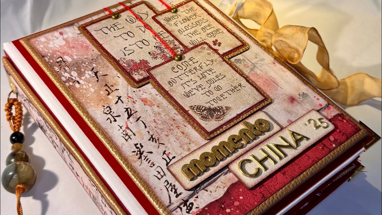 Mini álbum con fotos de viaje a CHINA. Vídeo inspiración 
