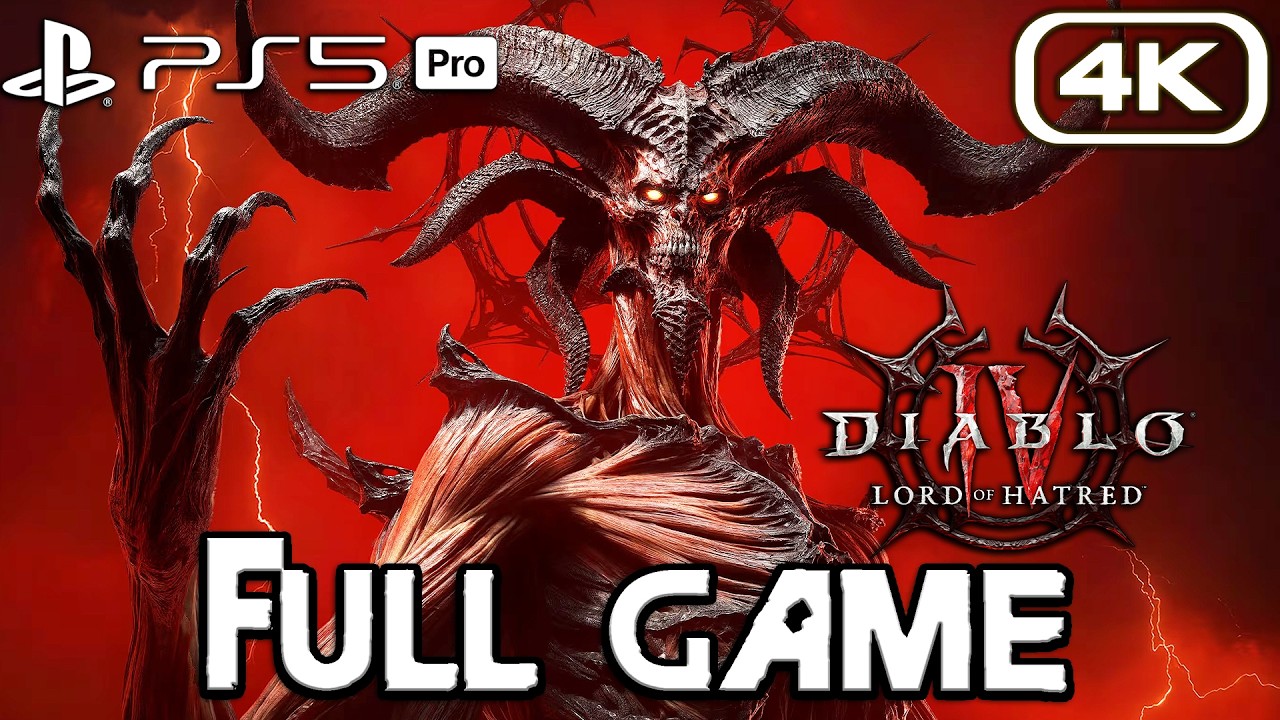 DIABLO 4 LORD OF HATRED Gameplay Walkthrough FULL GAME (4K 60FPS) No Commentary