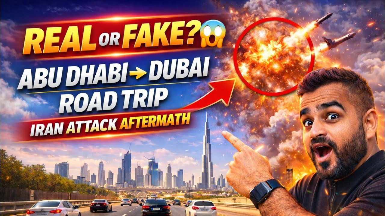 Abu Dhabi to Dubai Road Trip After Iran Attack 😱 Real or Fake? Full Ground Reality
