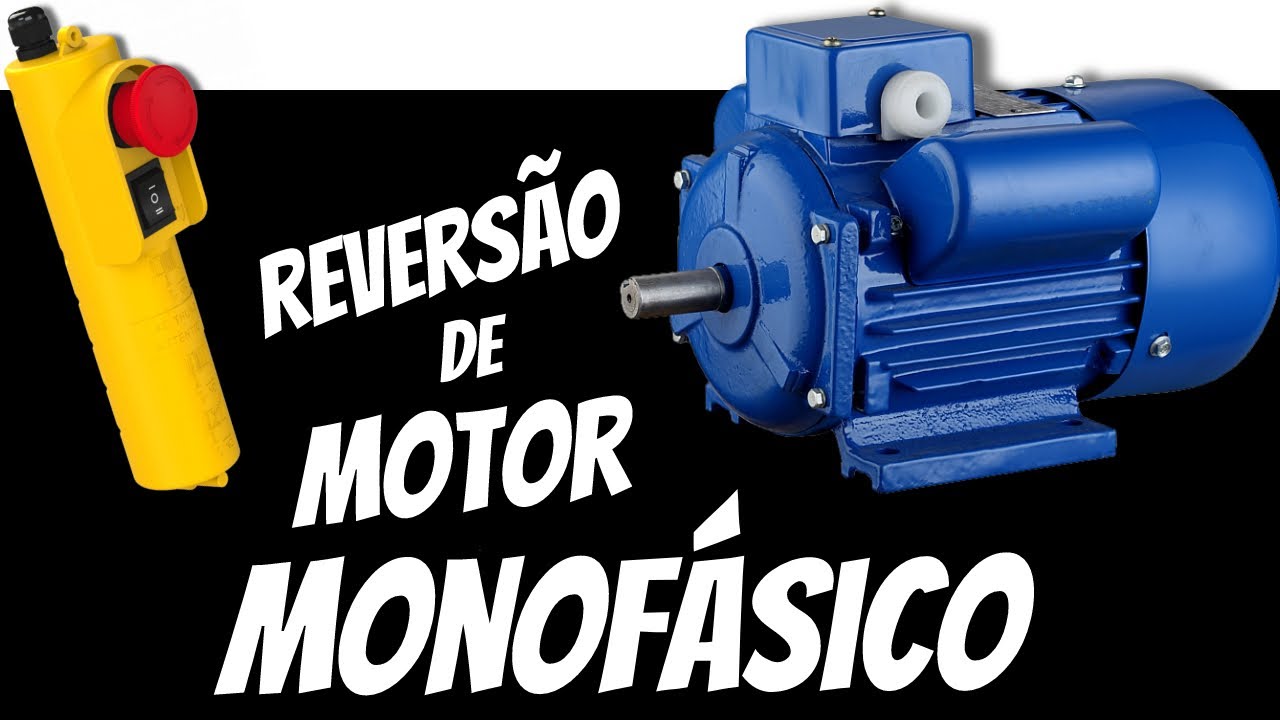 Como REVERTER MOTOR MONOFÁSICO (teoria e prática) usando chave de alavanca ou chave gangorra