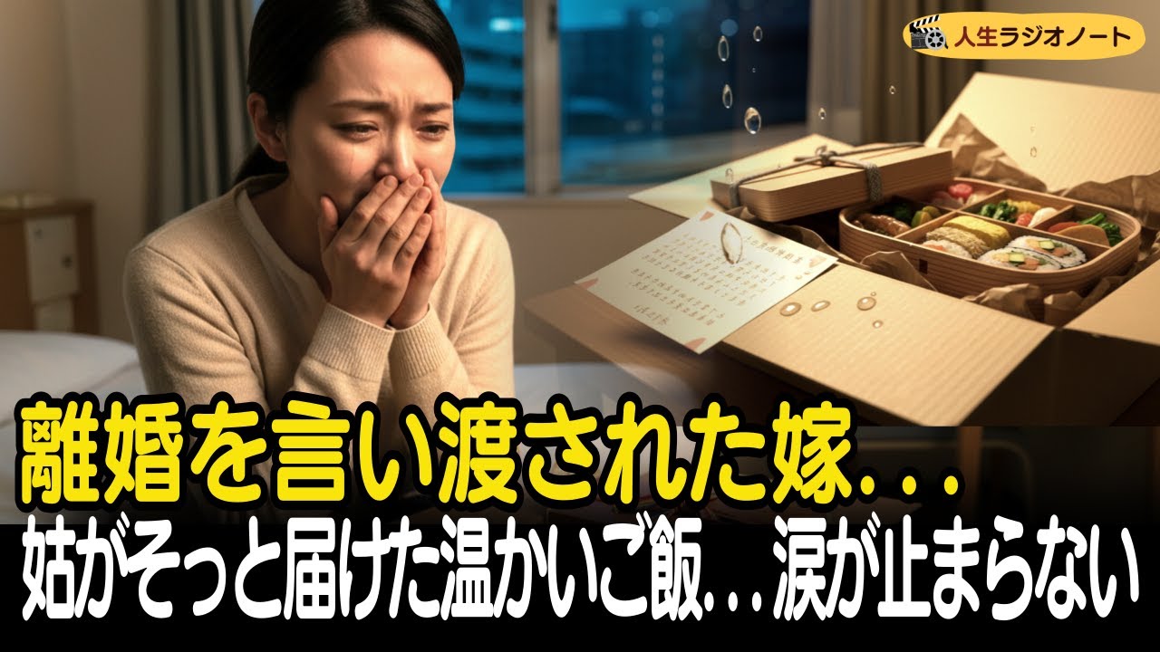 離婚を言い渡された嫁...姑がそっと届けた温かいご飯...涙が止まらない