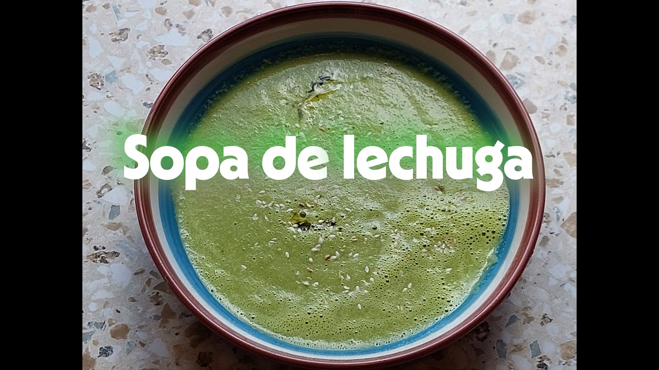 Sopa de lechuga