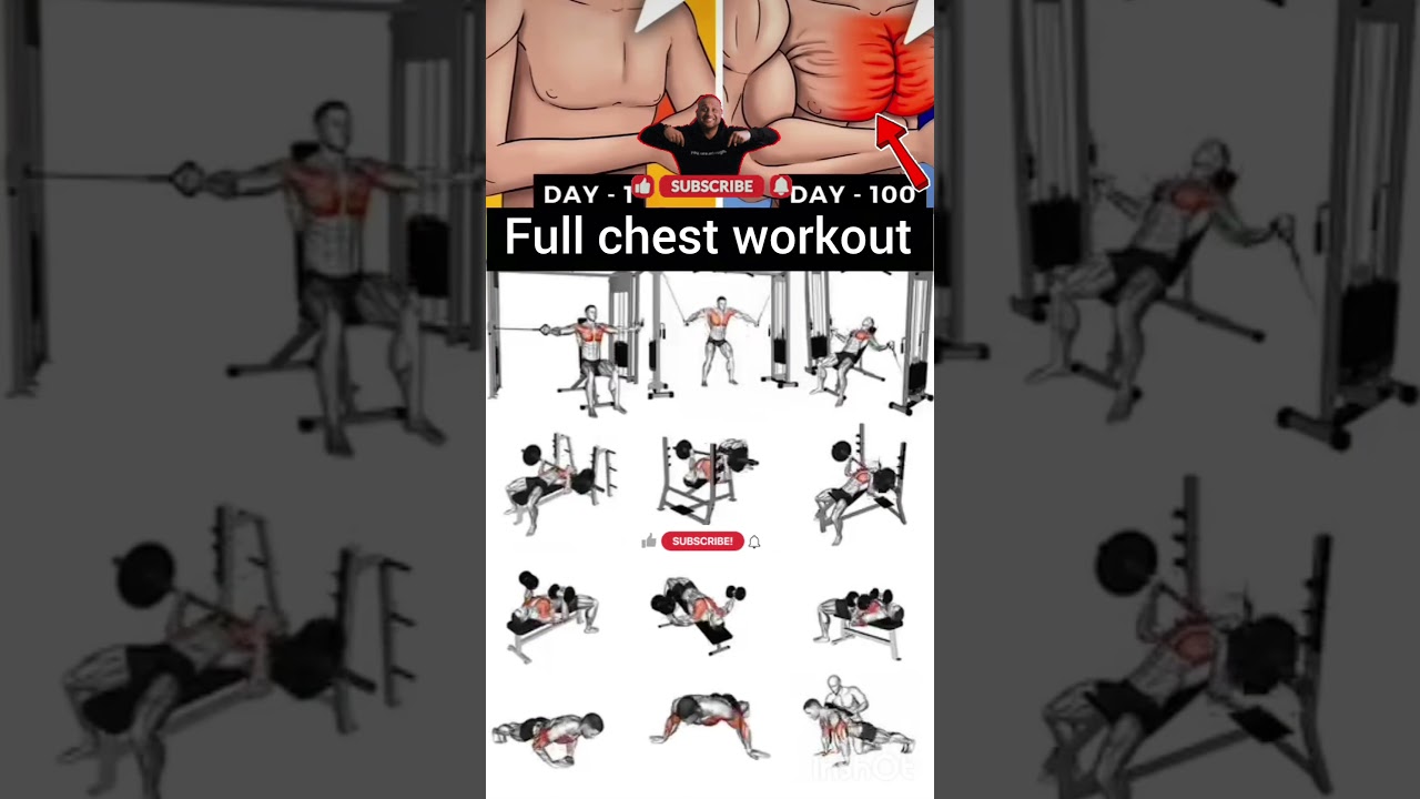 Chest workout in gym please subscribe 🙏#motivation #fitneess #gymworkout #newsong #musclegain