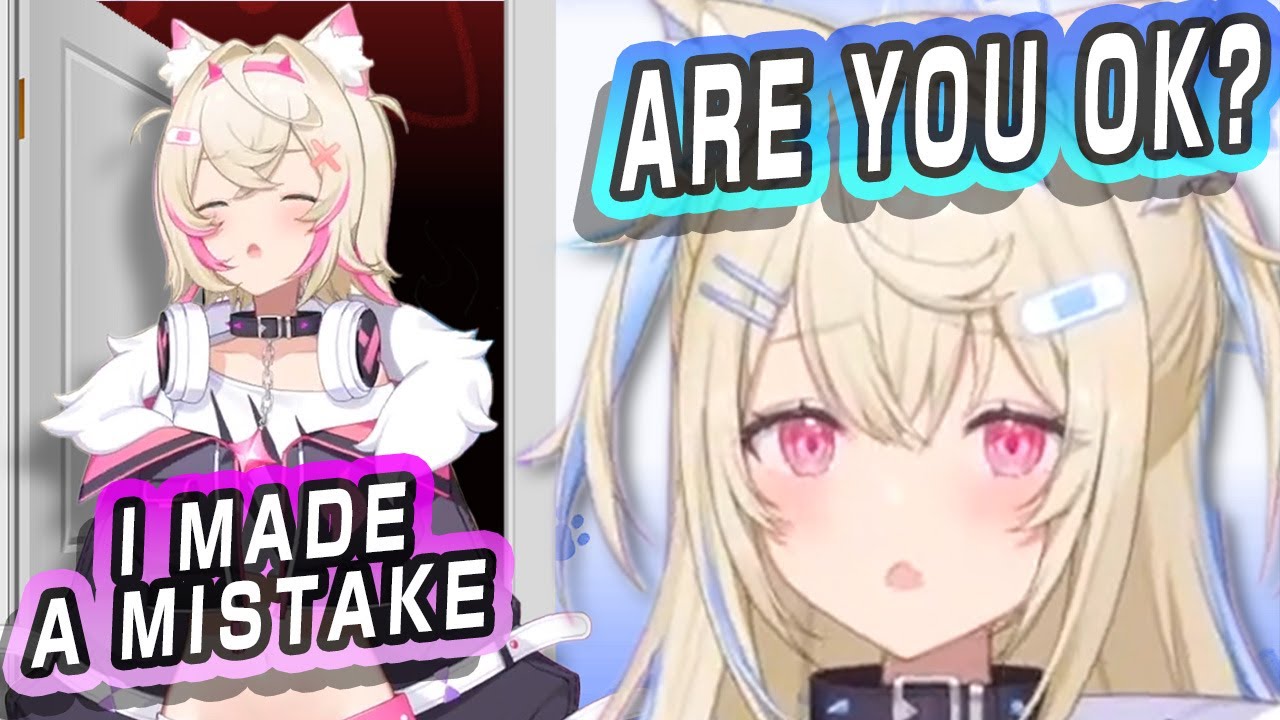 Moco-chan interrupts Fuwawa's solo stream for the most Moco-chan reason