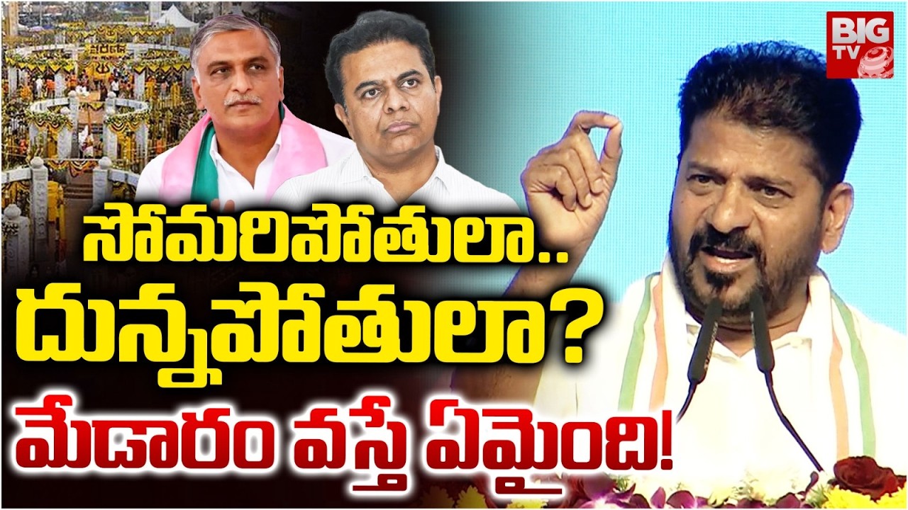 సోమరిపోతులా.. దున్నపోతులా? | CM Revath Reddy On KTR And Harish Rao Over Medaram Jathara | BIG TV