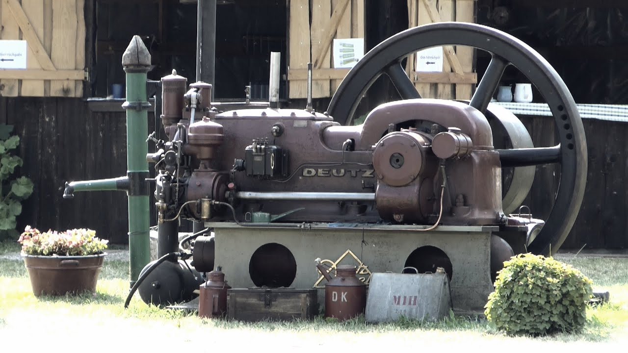 Deutz Standmotor - Start mit Luftdruck
