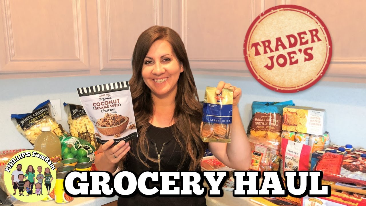 MASSIVE TRADER JOE'S GROCERY HAUL on a $200 BUDGET | SHOP WITH ME | PHILLIPS FamBam Hauls