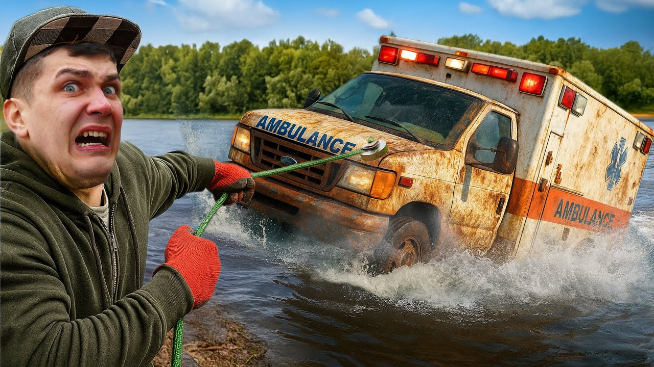 Found a AMBULANCE Underwater While Magnet Fishing!