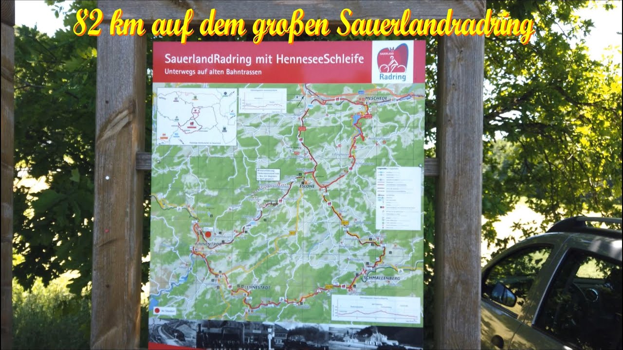 Großer Sauerlandradring 82 km mit viel tollen Bahnradwegen...