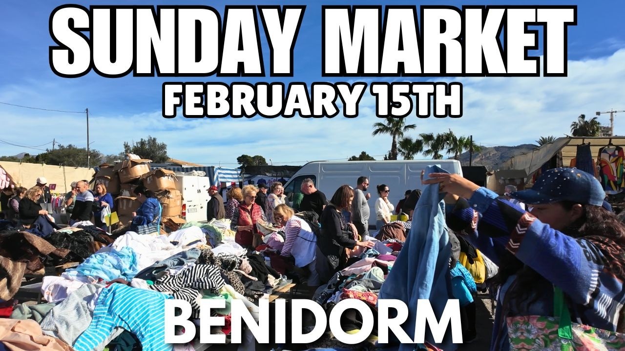 Benidorm - Sunday Market, Nearby Bars & Sunny Weather! 😲☀️