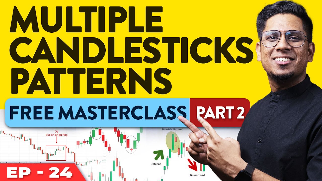 Learn 2 & 3 Candlestick Patterns - Gap-Up & Down , Harami, Engulfing for Intraday Trading | E24