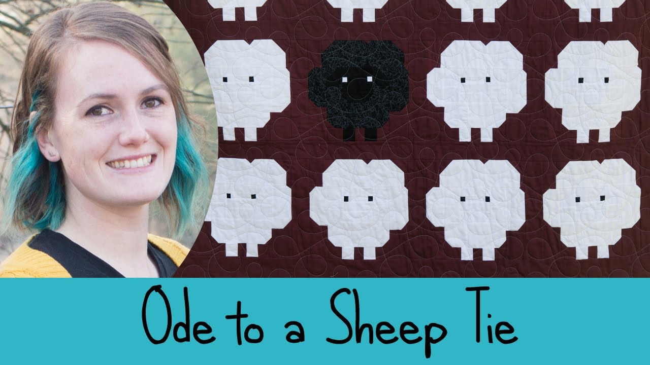 Quiltmas 2024 Finale - Ode to a Sheep Tie