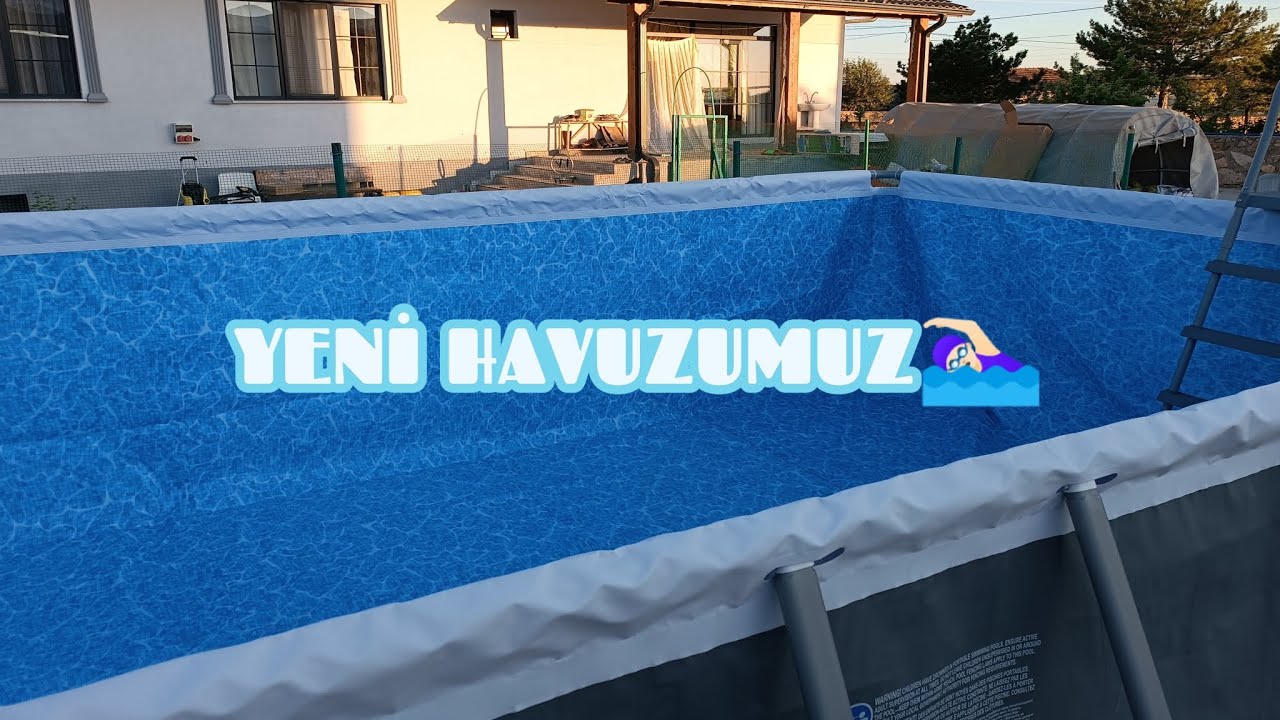 Köy evimize devasa havuz kuruyoruz🤿(1.32 derinlik, 7m uzunlukta)