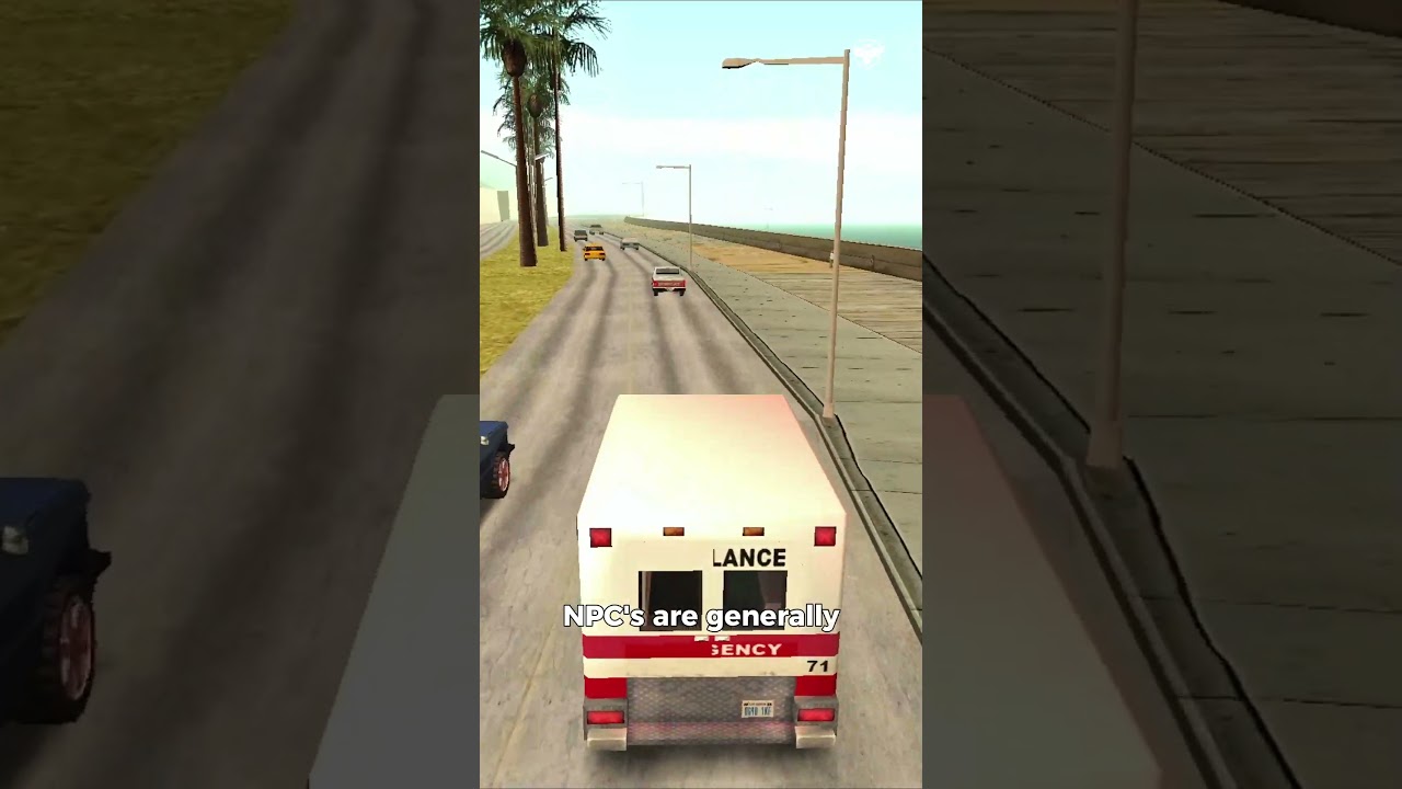 Эволюция реакции NPC на машину скорой помощи в играх GTA - #gta5 #gta #gtaonline