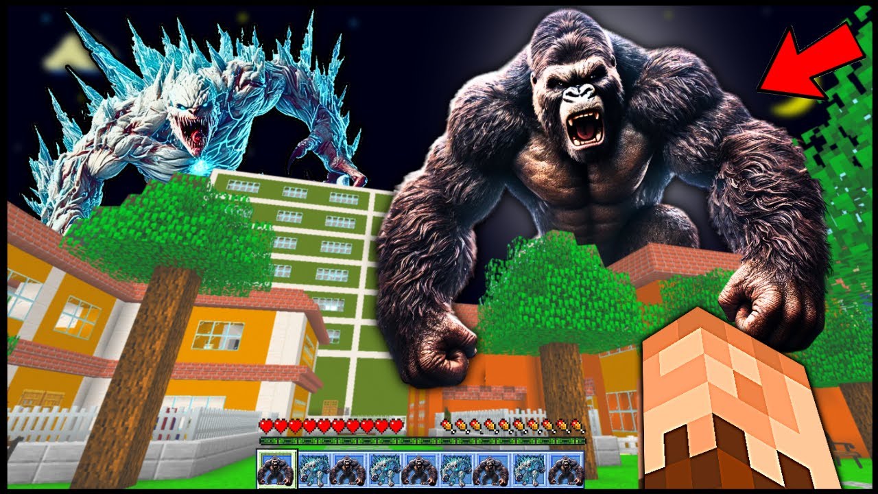 DÜNYADAKİ EN BÜYÜK KİNG KONG ÇETESİNİ YAPARSAK NE OLUR? 😱 -Minecraft