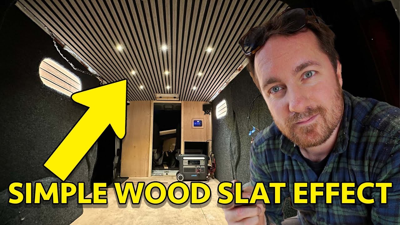 A SIMPLE HACK FOR A CAMPER VAN SLATTED CEILING