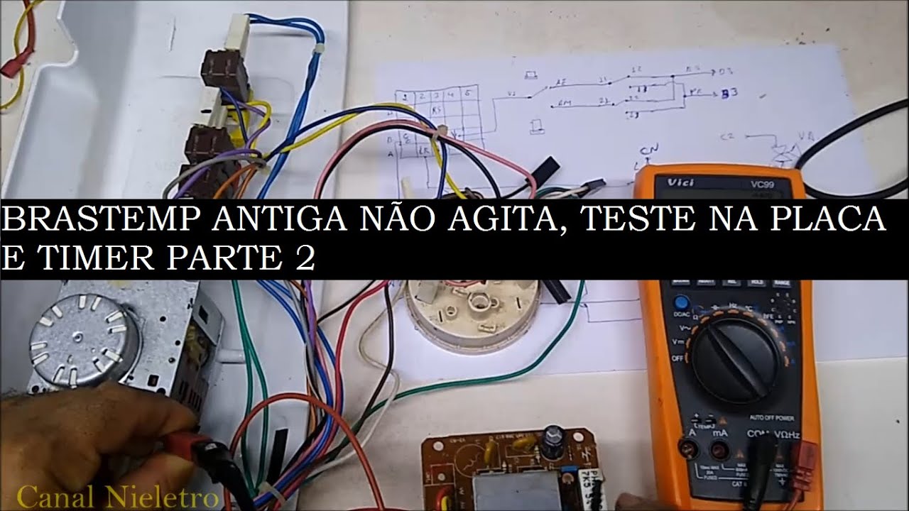 Brastemp clean antiga com timer não agita, dicas e teste  parte 2