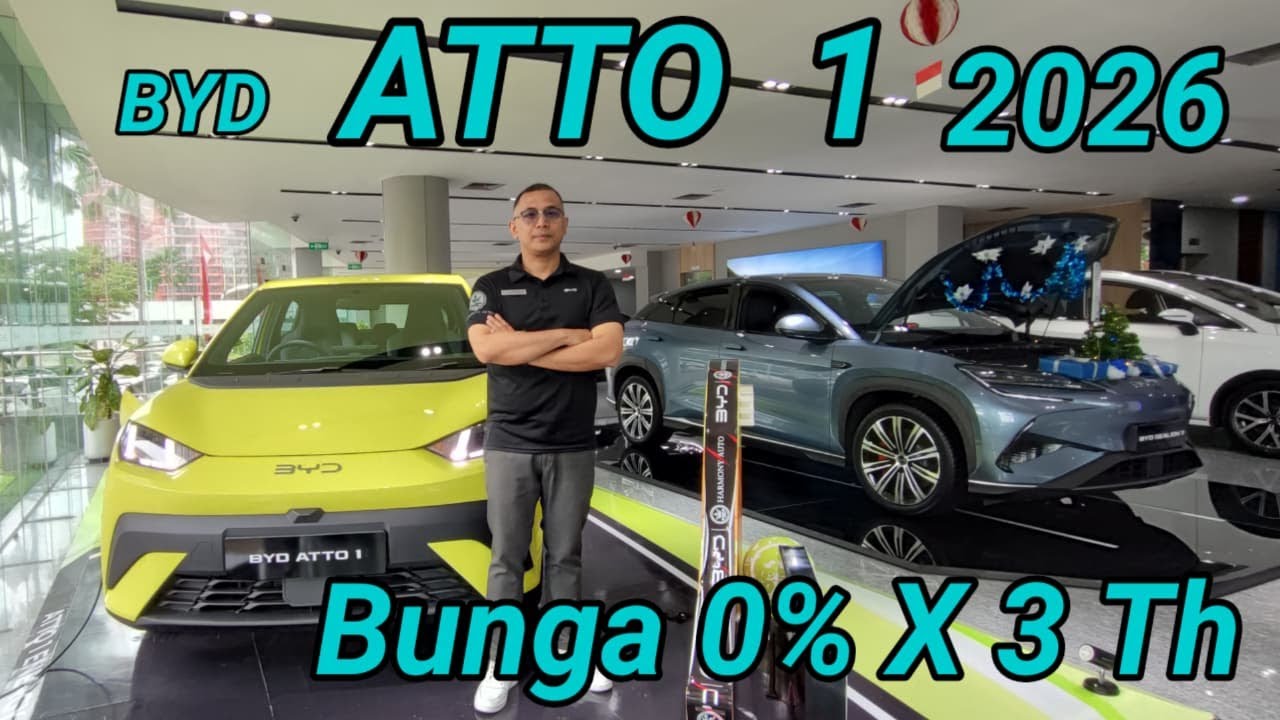 BYD ATTO 1 Masih Harga Lama. Bunga 0% X 3 Th. Cashback Makin Besar. Promo BYD 2026.