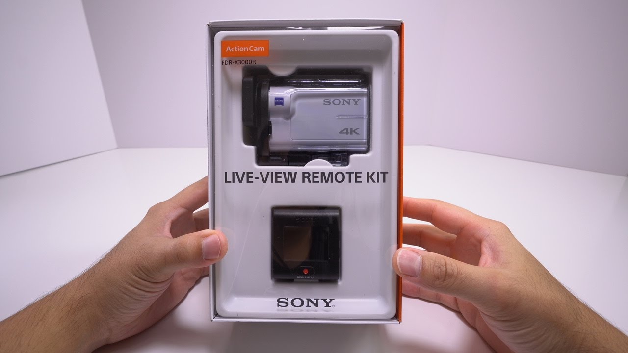 Sony Action Camera FDR-X3000R Detailed Close Up Unboxing in 4K