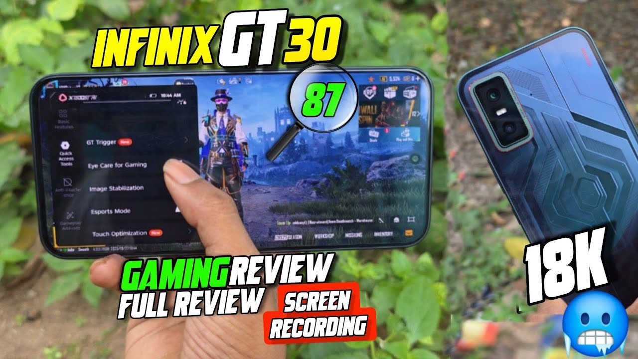 Infinix gt 30 full review & 120 fps bgmi test with screen recording 👉