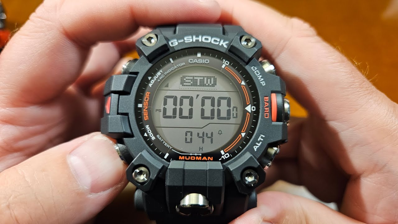 Casio G-Shock GW-9500-1ER MUDMAN - om&oacute;wienie funkcji zegarka [PL]