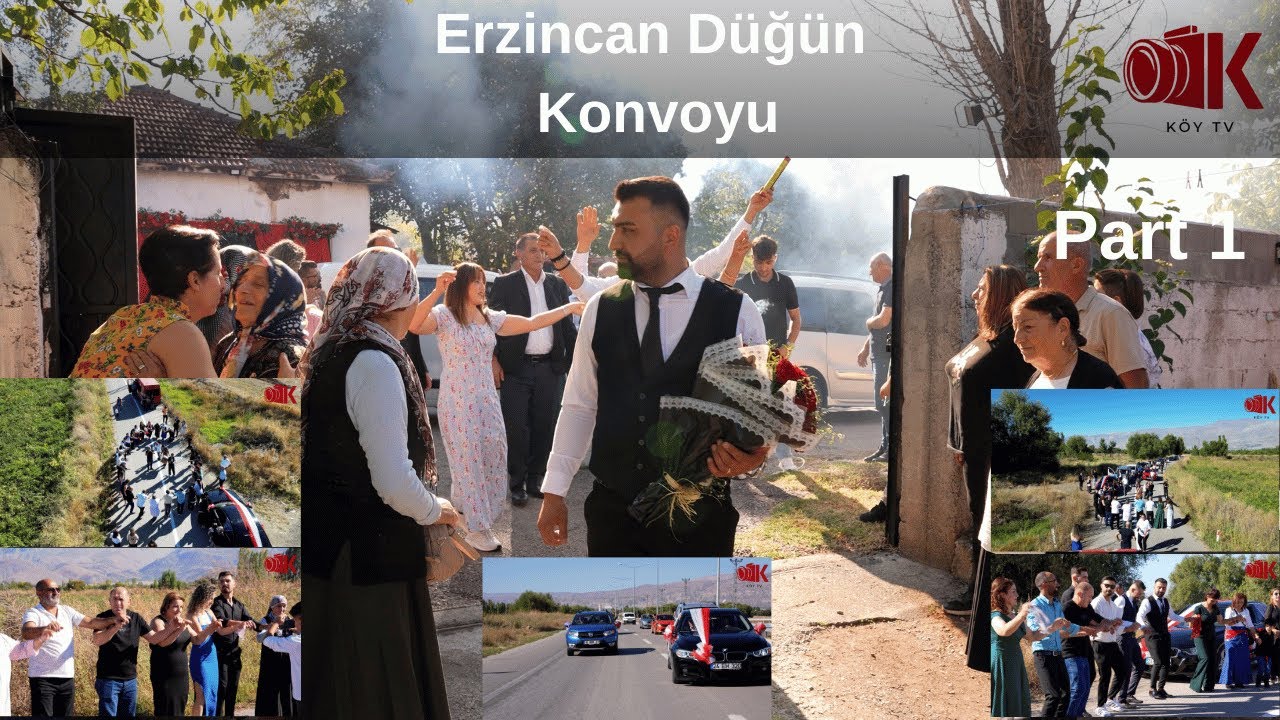 Erzincan ( Binali - İpek ) Düğün konvoyu  #halay #govendakurdi #kırdüğünleri #konvoy #köydüğünleri