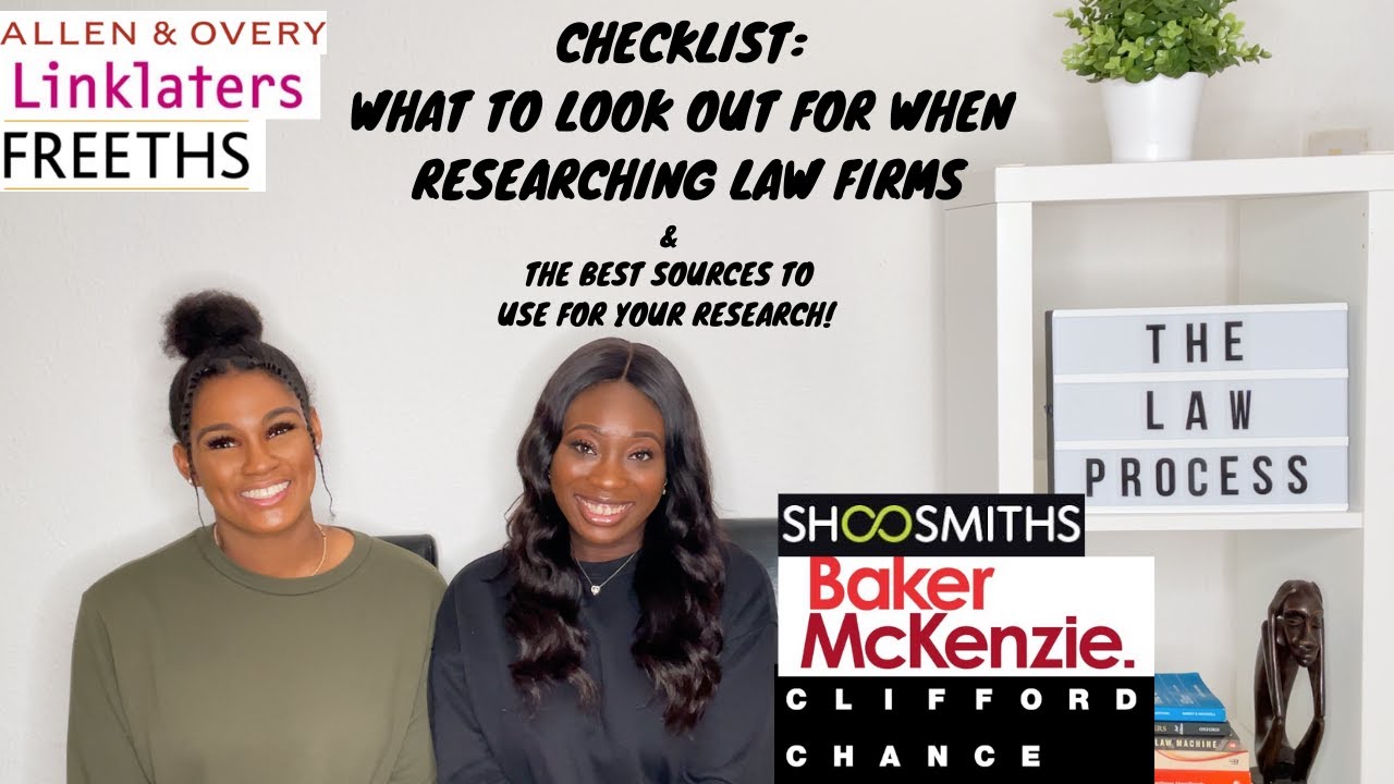 HOW TO RESEARCH INTO LAW FIRMS & SOURCES /WEBSITES TO USE FOR RESEARCHING | THE LAW PROCESS