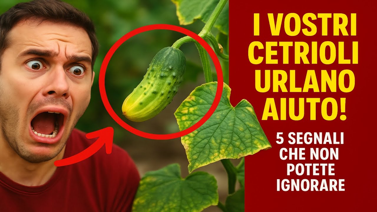 I vostri cetrioli URLANO AIUTO! 5 segnali che non potete ignorare.