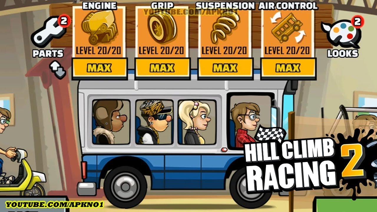 Hill Climb Racing 2 Android Gameplay Ep 3 - Bus MAX Upgraded