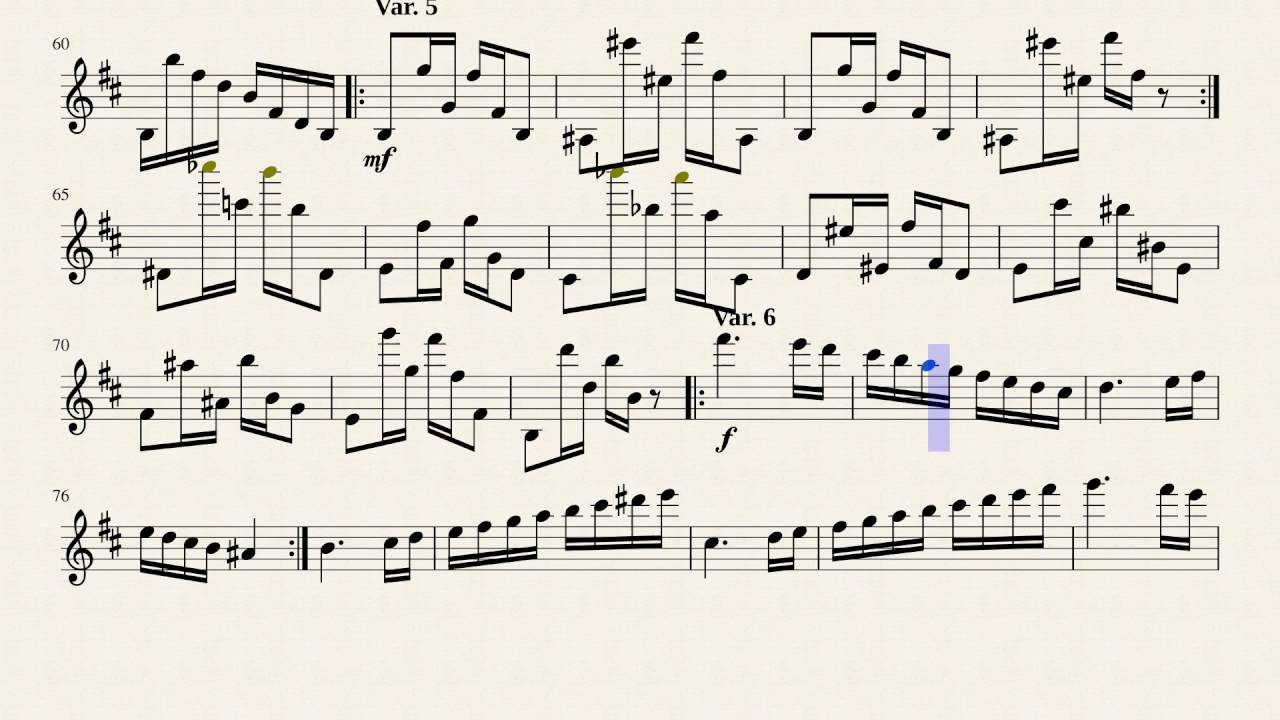 Caprice 24 for Clarinet