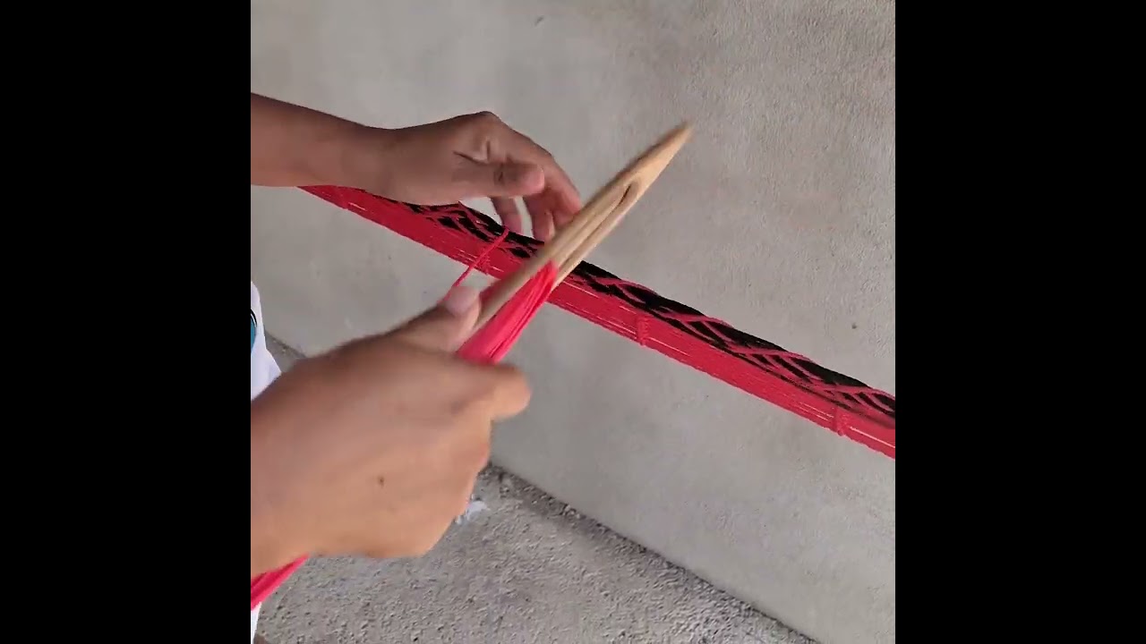 Como empezar el cuerpo de una hamaca con tejido panal