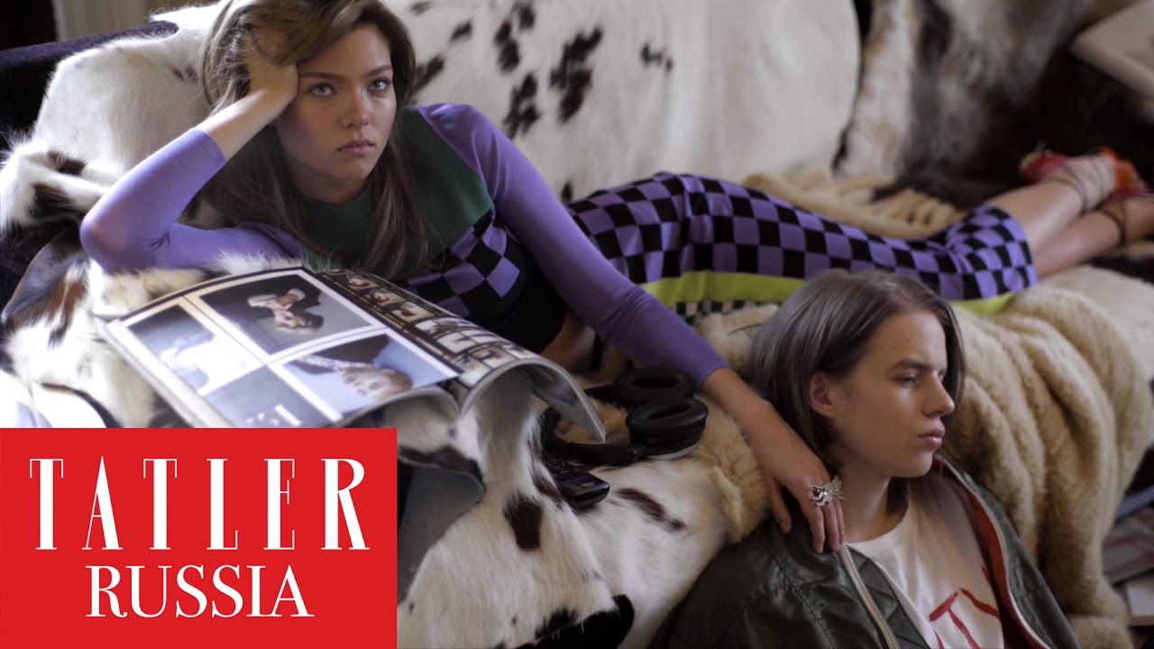 Pharaoh и Алеся Кафельникова на съемках для апрельского номера Tatler
